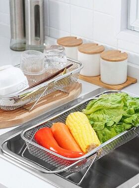 Sink Drain Basket Expandable Strainer Basket Stainless