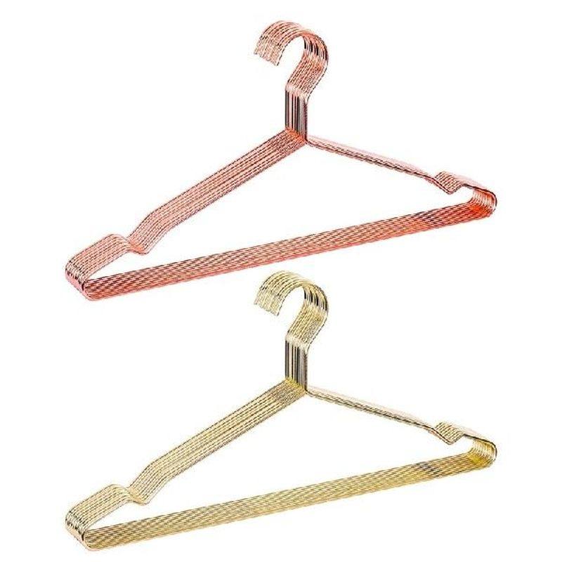 10pcs nordic metal wire clothes hanger stainless steel suit