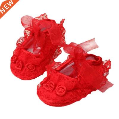 Baby Girl Shoes First Walkers Lace Floral Newborn Baby Shoes