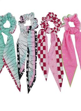 Anime Demon Slayer Cosplay Hewear Hair Ring Ribbon Nezuko