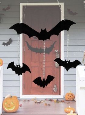 House Escape Horror Props Ornament Halloween Hanging Bats