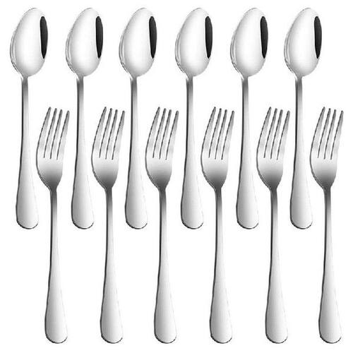 Promotion! Set Of 12, Stainless Steel Dinner Forks And