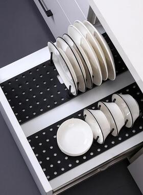 Kitchen Shelf Organizer Telescopic Dish Plate Drying Rack