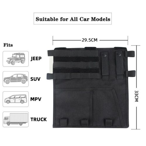 Roof Sun Visor Storage Bag Sunshade Pocket for Jeep Wrangler