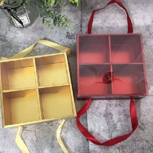 10pcs Transparent Egg Yolk Crisp Packing Box Handmade