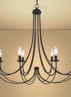 Chandelier Light Lamp LED Droplight Arcuate Modern Iron LED