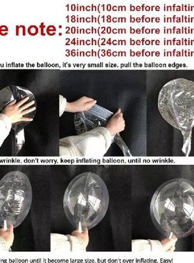 Transparent Globos Clear Balloon Helium Inflatable Bobo PVC