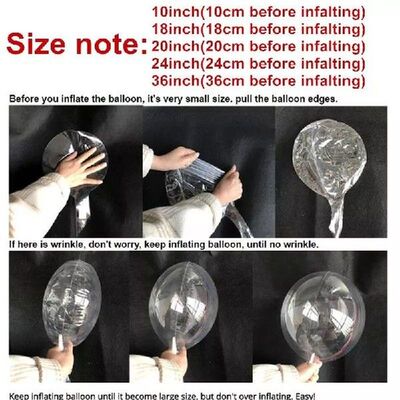 Transparent Globos Clear Balloon Helium Inflatable Bobo PVC