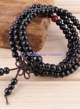 .. 1pc Sandalwood 6mm * 108 Buddhist Prayer Beads Mala Mult
