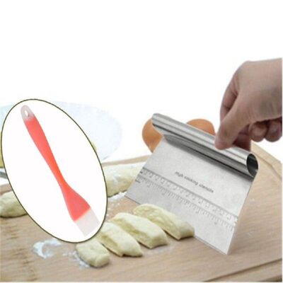 BBQ Brush + Dough Scraper Baking Cake Bread Pastry Liquid