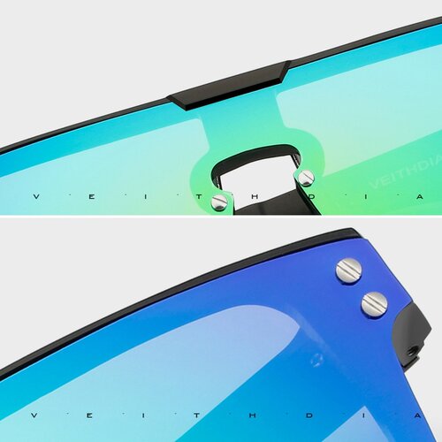 VEITHDIA Brand Fashion Retro Aluminum Sunglasses Polarized