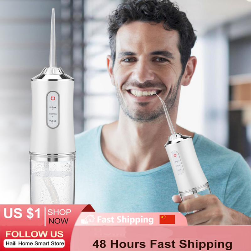 Irrigador Oral de agua, hilo Dental portátil reca