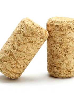 Hot-100Pcs Straight Wood Corks Wine Stopper Wood Bottle Stop