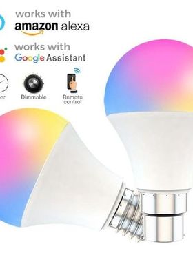 15W WiFi Lampu Bohlam LED Pintar E27 B22 LED Lampu Malam