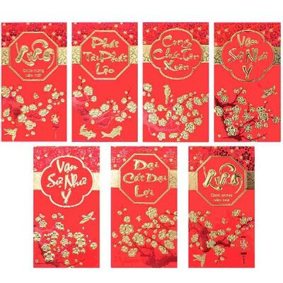 Red Envelopes Money Year Envelope Chinese New Bao Hong
