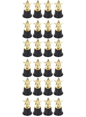 24 PCS  Plastic Star Trophy Reward Award Prizes for Party