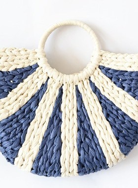 2021 embryo color bucket bag paper bag straw bag lady