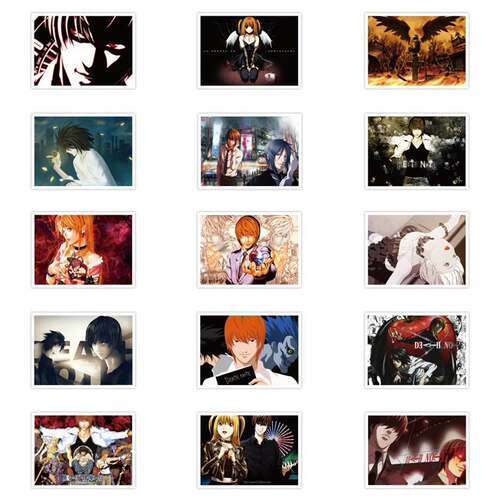 30pcs Death Note Anime Stickers Yagami Light MisaMisa Stick