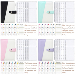 1set Binder Budget Planner Cash Envelope Binder With Budget