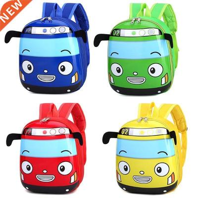 Kid's Cartoon 3D Car Shape School Backpack Kindergar