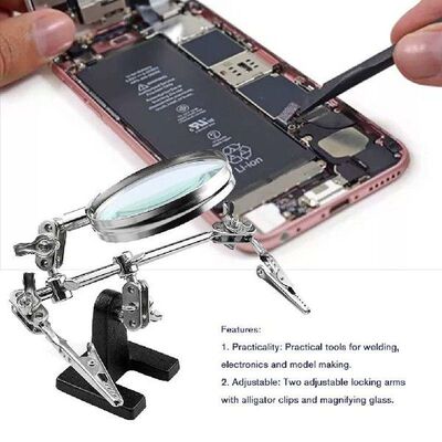 Helping Third Hand Tool Soldering Stand With 5X Welding