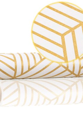 Self Adhesive Furniture Wallpaper Hexagon Pattern Champagne