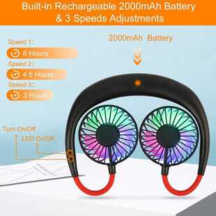Rechargeable Fan Air-Cooler-Conditioner Ventilador Neck-Fan