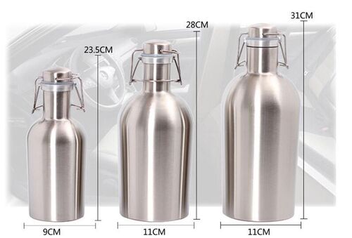 Healthy Beer Barrel Bottles Stainless Steel Wine Bottle Cool
