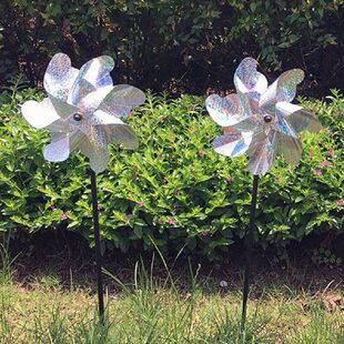 PVC Garden Windmill Bird Repellent Windmill Outdoor Garden