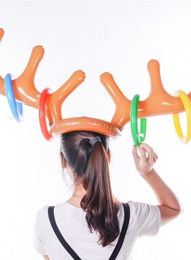 2018 Tops Quality Inflatable Reindeer Christmas Gifts Hat An