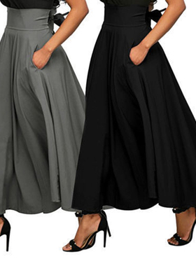 2018 Summer Fashion Skirt With Pocket High Quality Solid Ank