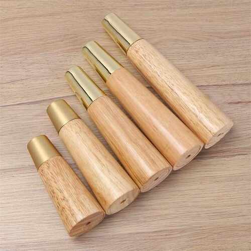 4pcs Solid Wooden legs Straight cone Sofa Table Feet Pure C