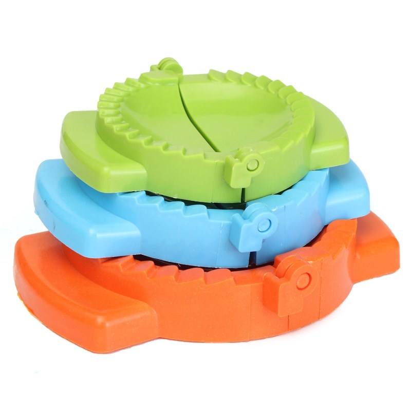 3Pcs Plastic Dumpling Mold Maker Green Blue Orange Dumpling