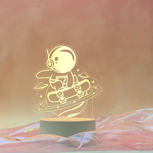 3D Astronaut Night Light Acrylic LED Kids Sleeping