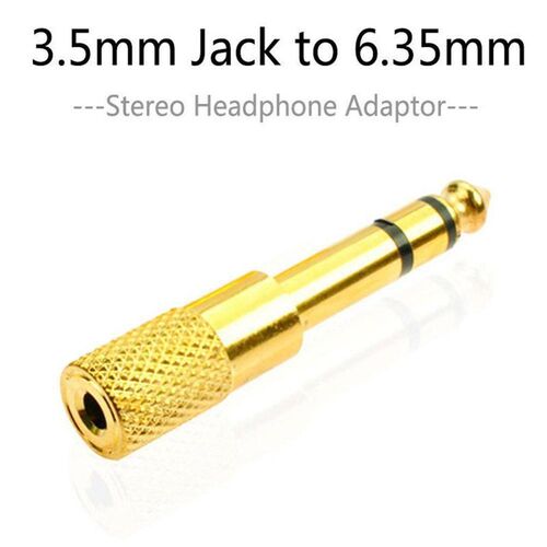 3.5mm Socket to 6.5mm Jack Plug Audio Stereo Adaptor inch G