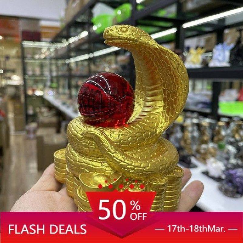 eyes king snake skite crystal ball resin base eye snake