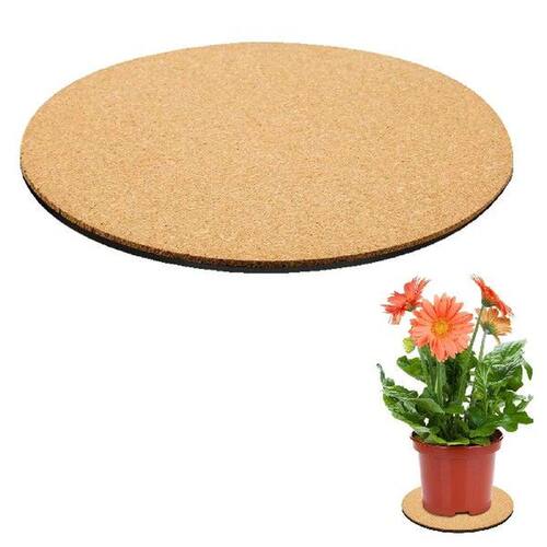 12in Flower Pot Cork Pad Absorbent Waterproof Plant Tray