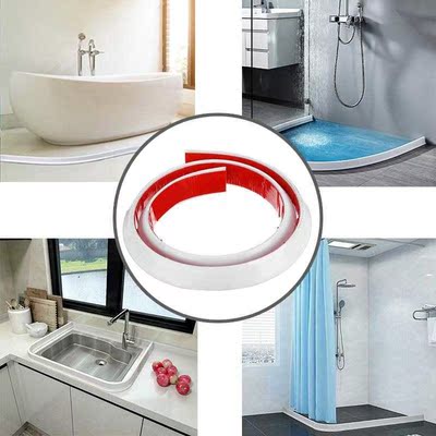 Self adhesive Shower Barrier Bathroom Kitchen Water Stopper