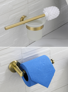 Accesorios de ba?o de acero inoxidable cepillado dorado de a