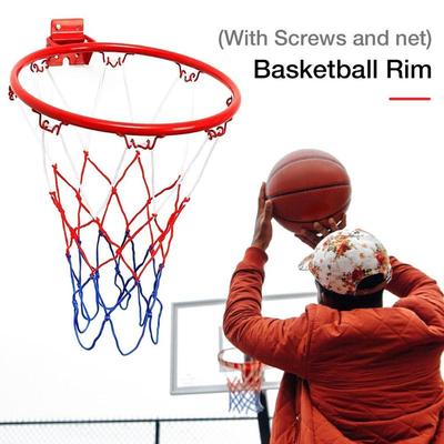 32CM Hanging Basketball Wall Mounted Goal Hoop Rim Net