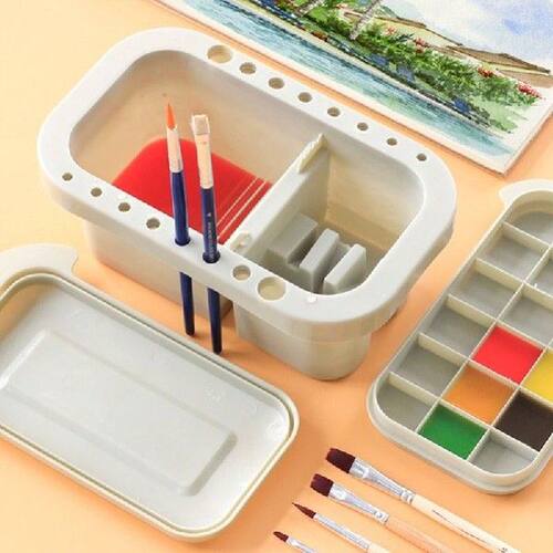 Brush Washing Bucket Multifunction Pen Barrel Brush Washer
