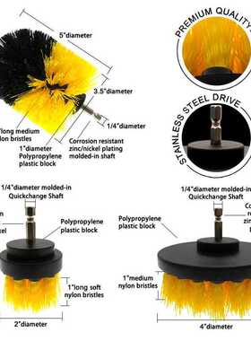 Drill Brush Attacht Set Scrubber Brush Scouring and Scrub