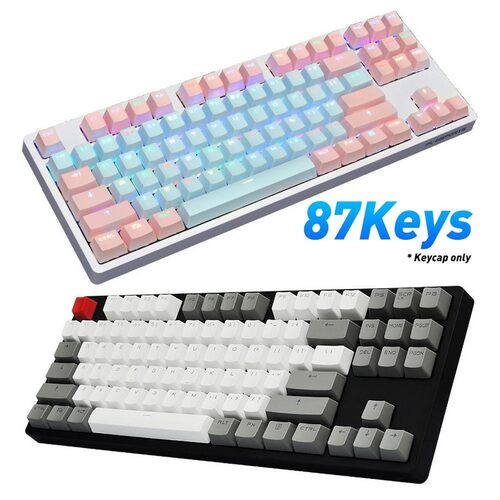 87Pcs Mechanical Keyboard Key Caps Set Universal PBT Color