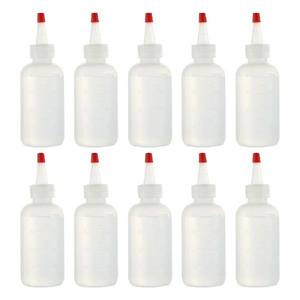 10pcs 120ML Plastic Squeeze Bottles with Scale Empty Squirt