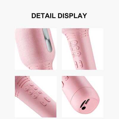 Wireless Karaoke Microphone Bluetooth 5.0 USB Handheld Conde