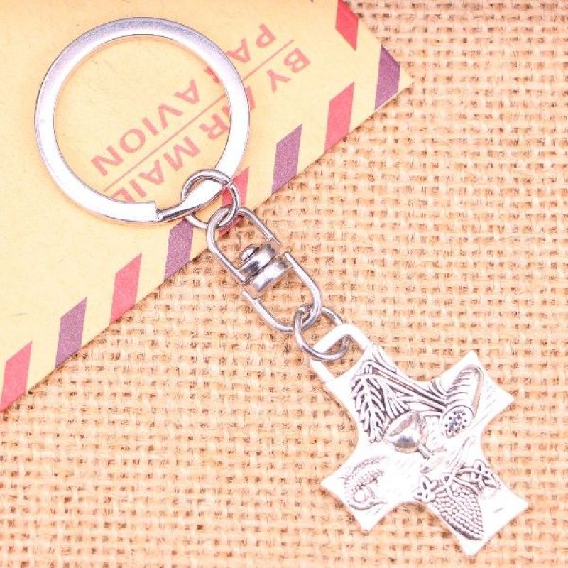 20pcs New Fashion Keychain 34*26 mm cross ocean lobster