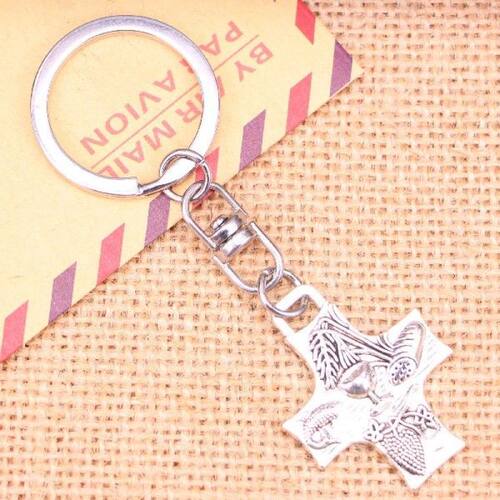 20pcs New Fashion Keychain 34*26 mm cross ocean lobster