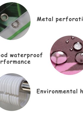 Shower Curtains Bath Waterproof Cactus Polyester Autumn Leav