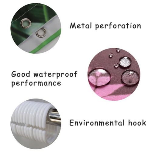 Shower Curtains Bath Waterproof Cactus Polyester Autumn Leav