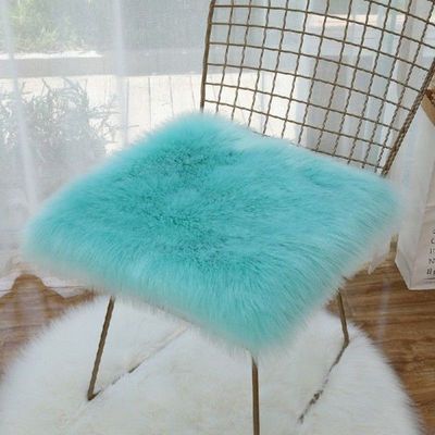 Ins Style Long Plush Chair Cushion Filming Props Mat Long